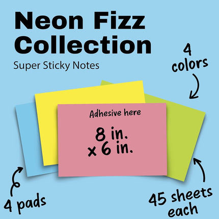 3M 6845-SSP self-Adhesive Note Paper Rectangle Multicolor 45 Sheets
