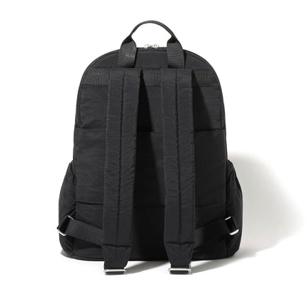 Baggallini On The Go Laptop Travel Backpack Lightweight Water-Resistant Work Bag w/RFID, Padded Interior & Luggage Sleeve, Midnight Blossom Print, One Size, On the Go Laptop Travel Backpack