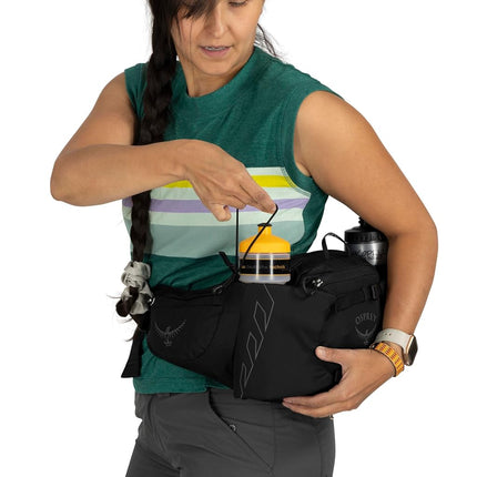 Riñonera de senderismo Tempest 6 de Osprey para mujer, negro/gris carbón, talla única