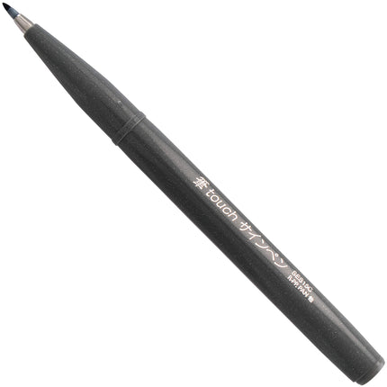 Pentel Arts Sign Pen Touch, Pointe pinceau Fude, Noir/Gris/Sépia, Lot de 3 (SES15PABP3M)