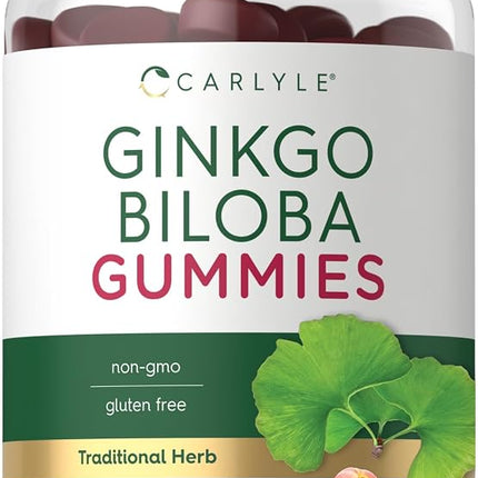 Carlyle Ginkgo Biloba | 70 Gummies | 45:1 Leaf Ext