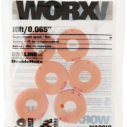 Home-APP WORX WA0010 Replacement 10-Foot Grass Trimmer/Edger Spool Line 6-Pack for WG150, WG151, WG152, WG155, WG165, WG166, WG160, WG167, WG175 Garden, Lawn, Supply, Maintenance
