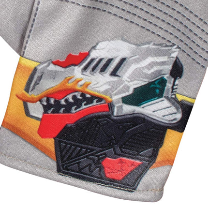 Red Ranger Gloves for Kids, Official Power Rangers Dino Fury Costume Accessories, Child Size