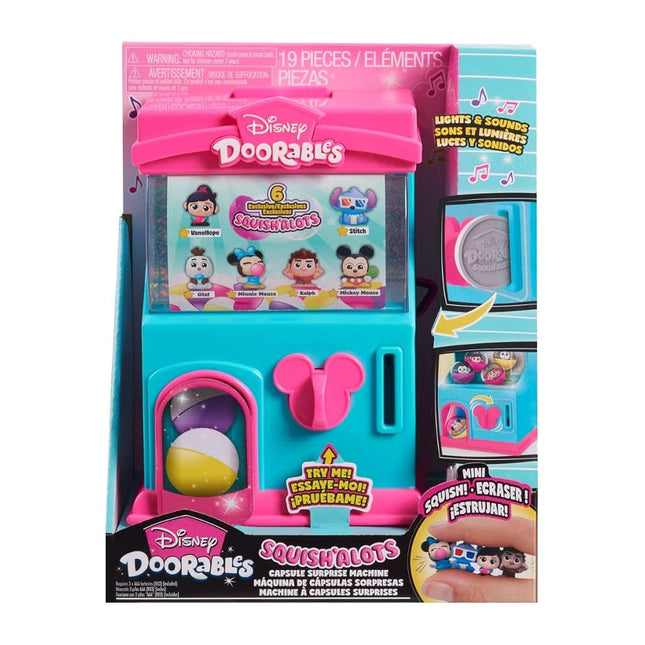 Just Play Disney Doorables Squish’alots Squish Machine and Collectible Blind Bag Figures, Kids Toys for Ages 5 Up