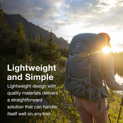 Osprey Renn Women's Backpacking Pack, 65L, Cascade Blue/Melon Orange