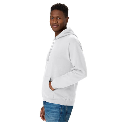 Hanes Men's Pullover EcoSmart Hooded Sweatshirt, White, XL