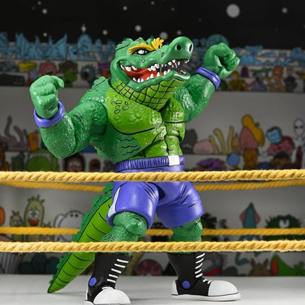 Neca : Teenage Mutant Ninja Turtles Archie Comics Stump Wrestling Leatherhead