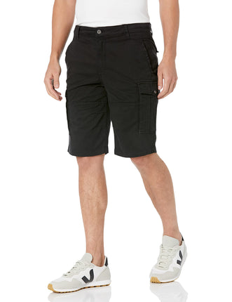 Buffalo David Bitton Men's Flat Front Short, Black