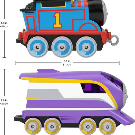 Thomas & Friends Diecast Toy Train Set Race for the Sodor Cup with Thomas & Kana Engines & Track for Preschool Kids Ages 3+ Years, HFW03