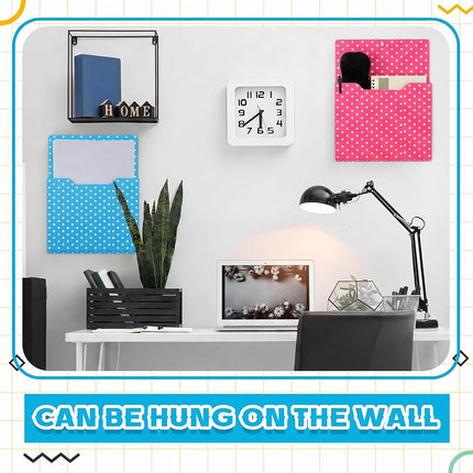 Gilprop 8 Pack Magnetic File Folder Holder for Whiteboard Classroom Storage