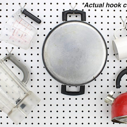 Pegboard J-Hook 1.5 Inch Black - 25pack