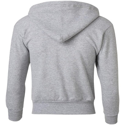 Hanes Big Boys' Eco Smart Fleece Zip Hood, Light Steel, X-Large