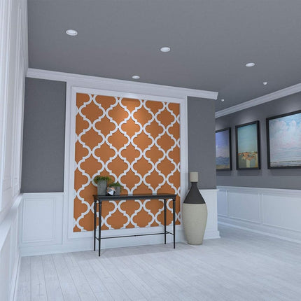 Ekena Millwork 15 3/8"W x 15 3/8"H x 3/8"T Medium Marrakesh Decorative Fretwork Wall Panels in Architectural Grade PVC