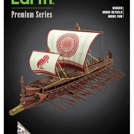 Metal Earth Premium Series Greek Trireme Ship 3D Metal Model Kit Fascinations