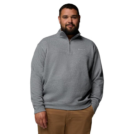 Columbia Men's Hart Mountain Ii Half Zip Hiking Shirt, Charcoal Heather, S