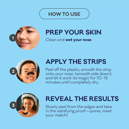 Biore Deep Cleansing Pore Charcoal Strips, 18 Count