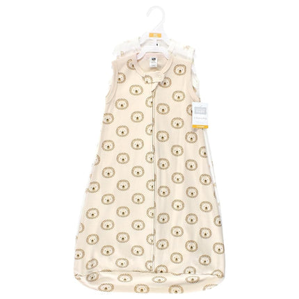 Hudson Baby BabyCotton Long-Sleeve Wearable Sleeping Bag, Sack, Blanket, Brave Lion Sleeveless, 0-3 Months