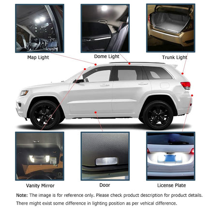 18pcs Odyssey Interior Led Lights Kit for 2011 2012 2013 2014 2015 2016 2017 Honda Odyssey 6000k Super Bright White Interior Led Bulbs Replacement Package + Installation Tool