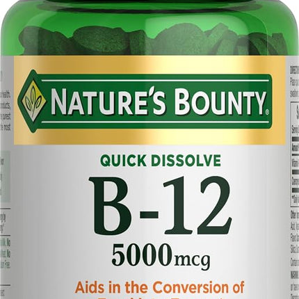 Nature's Bounty Vitamin B12 5000 mcg Quick Dissolv