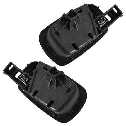 TRQ Door Handle Front Inner Inside Black & Chrome Pair Set for Chevy Cobalt