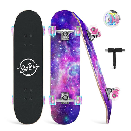 BELEEV Skateboards, 31 x 8 inch Complete Skateboar