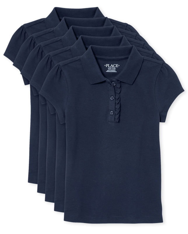 The Children's Place Girls Short Sleeve Ruffle Piq