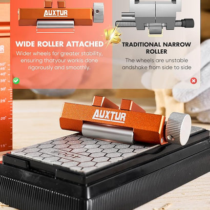 AUXTUR Honing Guide & Chisel Sharpening Jig Set with Angle Rule
