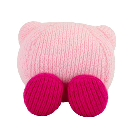 TOMY Nuiguru Knit Kirby Plush - Hovering Kirby Plushie - Knit Plushies - Collectible Stuffed Animals - Soft Cute Plushies and Kids Valentine's Day Gifts - 6 Inch