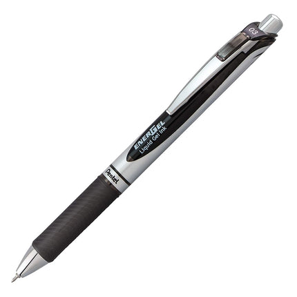 Pentel EnerGel RTX Retractable Liquid Gel Pen, (0.3mm) Needle Tip, Extra Fine Line, Assorted Ink, 3-Pk (BLN73BP3M)