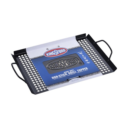 Kingsford Non-Stick Carbon Steel Grill Topper Pan, 15.55 x 11.05 in