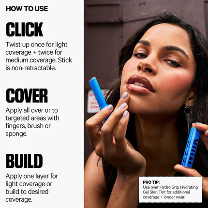 Milk Makeup Hydro Grip Gel Concealer with Hyaluronic Acid – 12HR Hydrating Concealer + Complexion Stick for Buildable Coverage with Dewy Finish – 5.25 Light Medium w/Neutral to Olive Undertones, .1oz