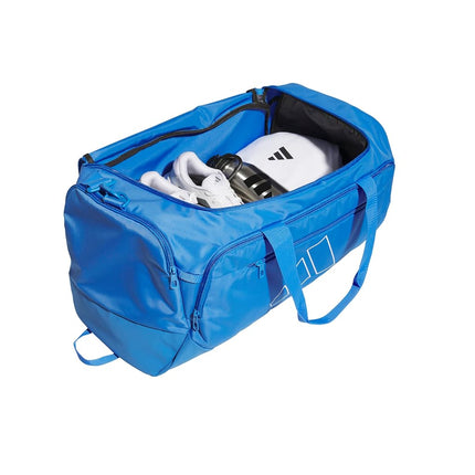 adidas Defender 5 Small Duffel, Ray Blue/White/Medium 59L, One Size, Medium