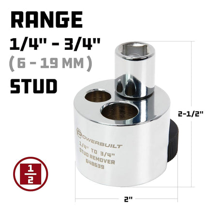 Powerbuilt 648639 1/4" to 3/4" Stud Extractor