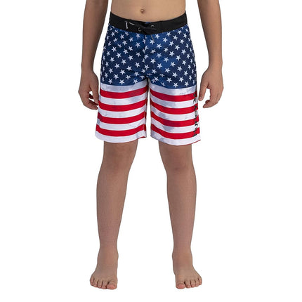 Short de bain Hurley Boy's Americana Phantom (Grands Enfants) Blanc 20 Grands Enfants