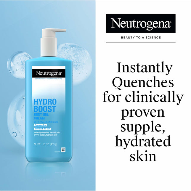 Neutrogena Hydro Boost Gel Corporal Hidratante sin Perfume, 16 Onzas