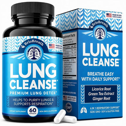 Lung Support Supplement - Mullein Capsules for Lun