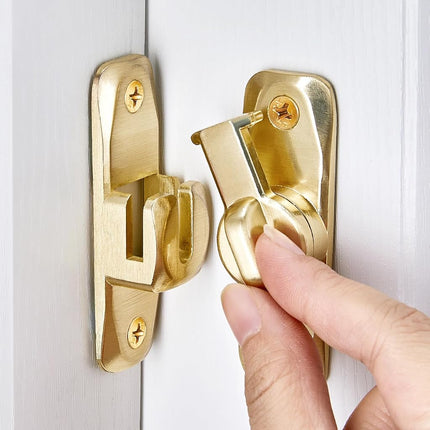 INIRET 3 Packs Barn Door Latches,Gold 90/180 Degre