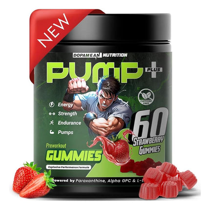 PUMP Pre Workout Gummies - Non-Stim, Caffeine-Free