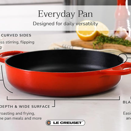Sauteuse Le Creuset Signature en fonte, 28 cm, Cerise