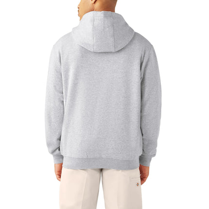 Dickies Mens Full Zip Thermal Lined Fleece Hoodie, Heather Gray, 3XL