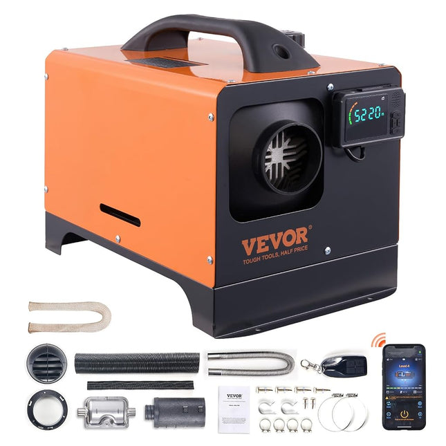 VEVOR 8 KW Diesel Air Heater, Bluetooth App Contro