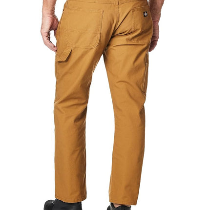 Dickies Pantalón de carpintero de pato ligero de corte recto relajado para hombre, pato marrón, 38x32