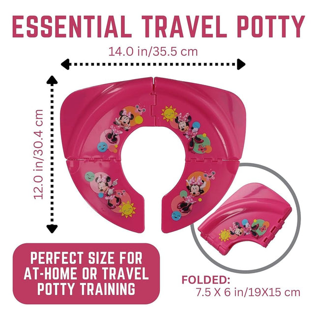 Disney Minnie Mouse Smile Folding Potty Seat - Travel Potty Training Seat