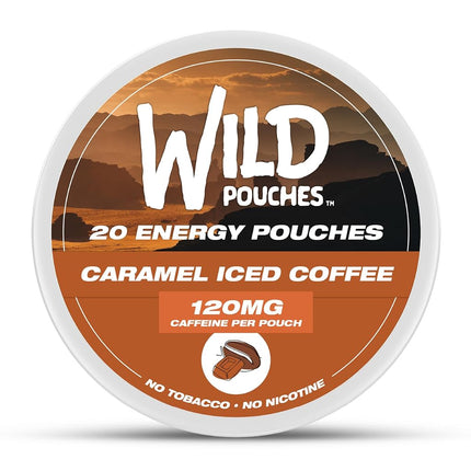 Wild 20 x 120mg Caffeine Pouches Nicotine Free Car