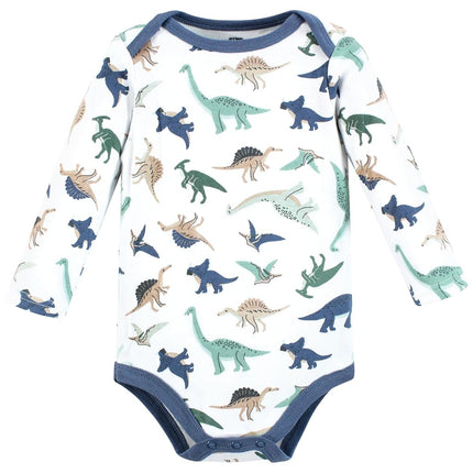 Hudson Baby Unisex Baby Cotton Bodysuits, Dino Friends, 3-6 Months