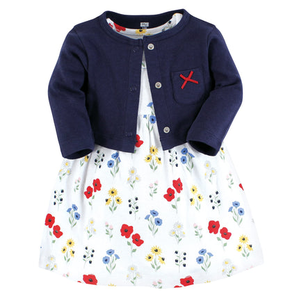 Hudson Baby Baby Girls' Cotton Dress and Cardigan 