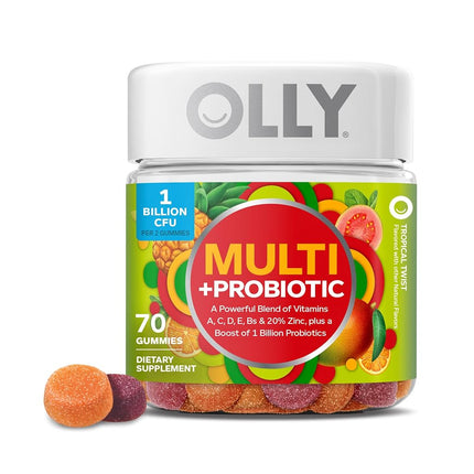 OLLY Adult Multivitamin + Probiotic Gummy, 1 Billi