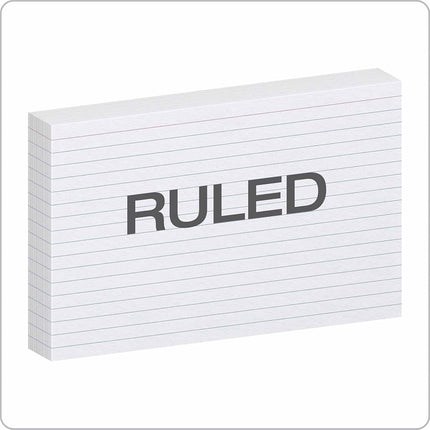 Oxford 51EE Ruled Index Cards, 5" x 8", White, 500 Cards (5 Packs of 100) (51)