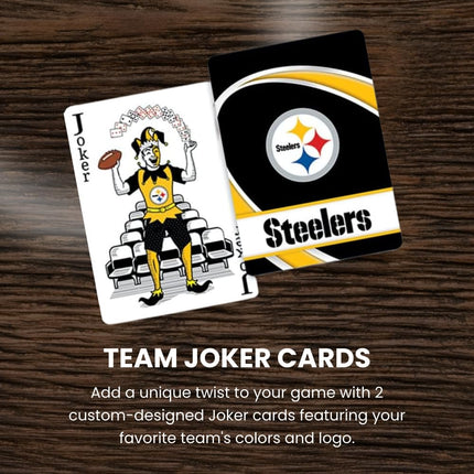 MasterPieces - Cartes à jouer NFL, Jeu de cartes de football sous licence officielle des Colts d'Indianapolis, Jeux de société pour adultes et enfants, Index standard