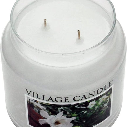 Village Candle Large Fragranced Candle - 17cm x 10cm - 21.25oz (602g)- Gardenia - upto 170 hours burn time